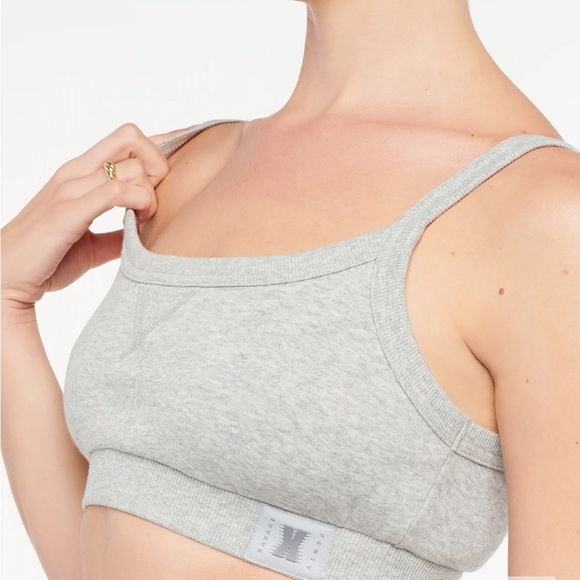 Savage x fenty  grey cotton bralette - Picture 3 of 11